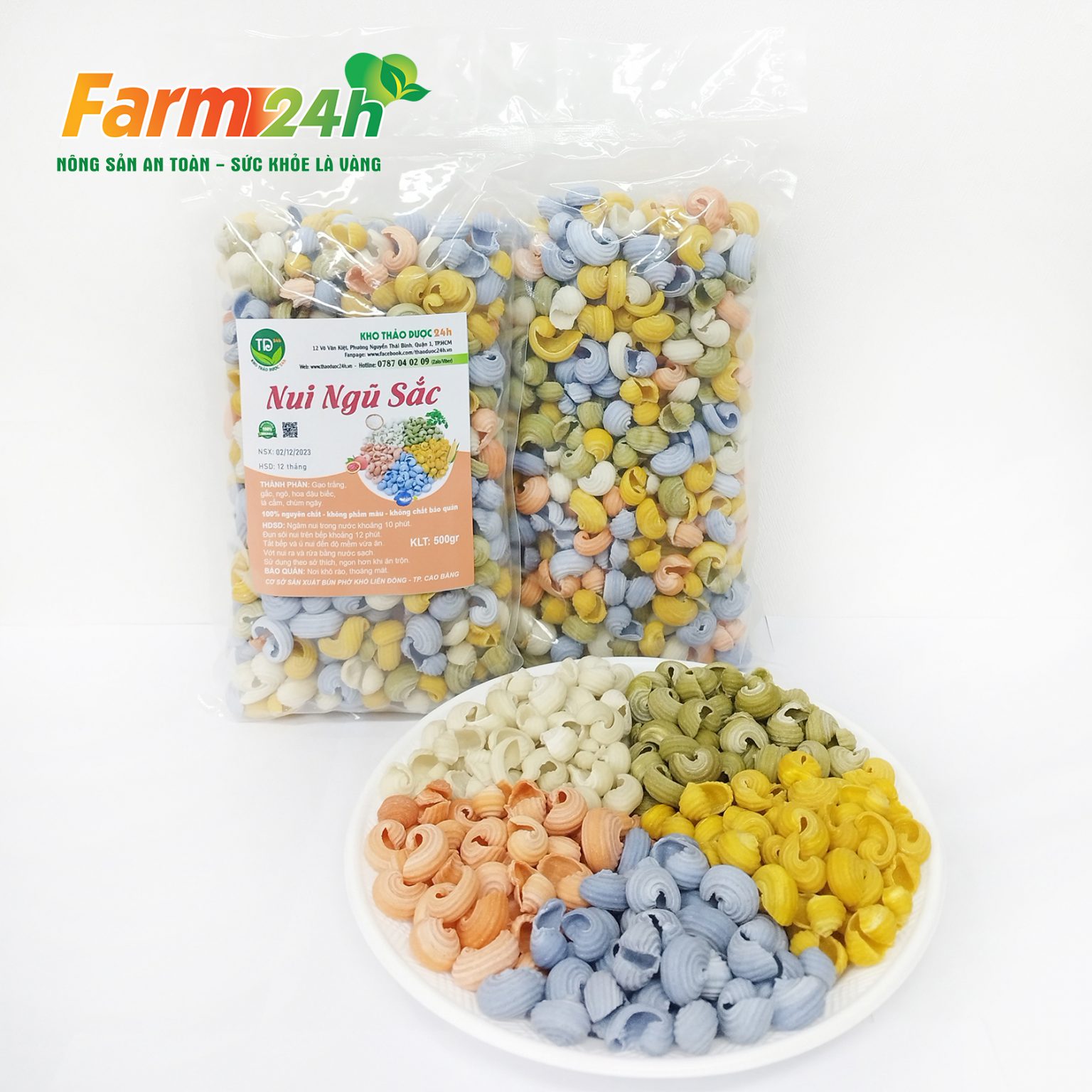 Nui rau củ NGŨ SẮC Eatclean ăn kiêng, ăn dặm cho bé - 100% rau củ tự ...