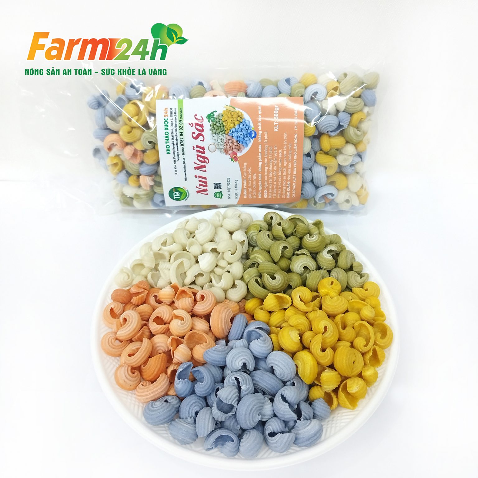 Nui rau củ NGŨ SẮC Eatclean ăn kiêng, ăn dặm cho bé - 100% rau củ tự ...